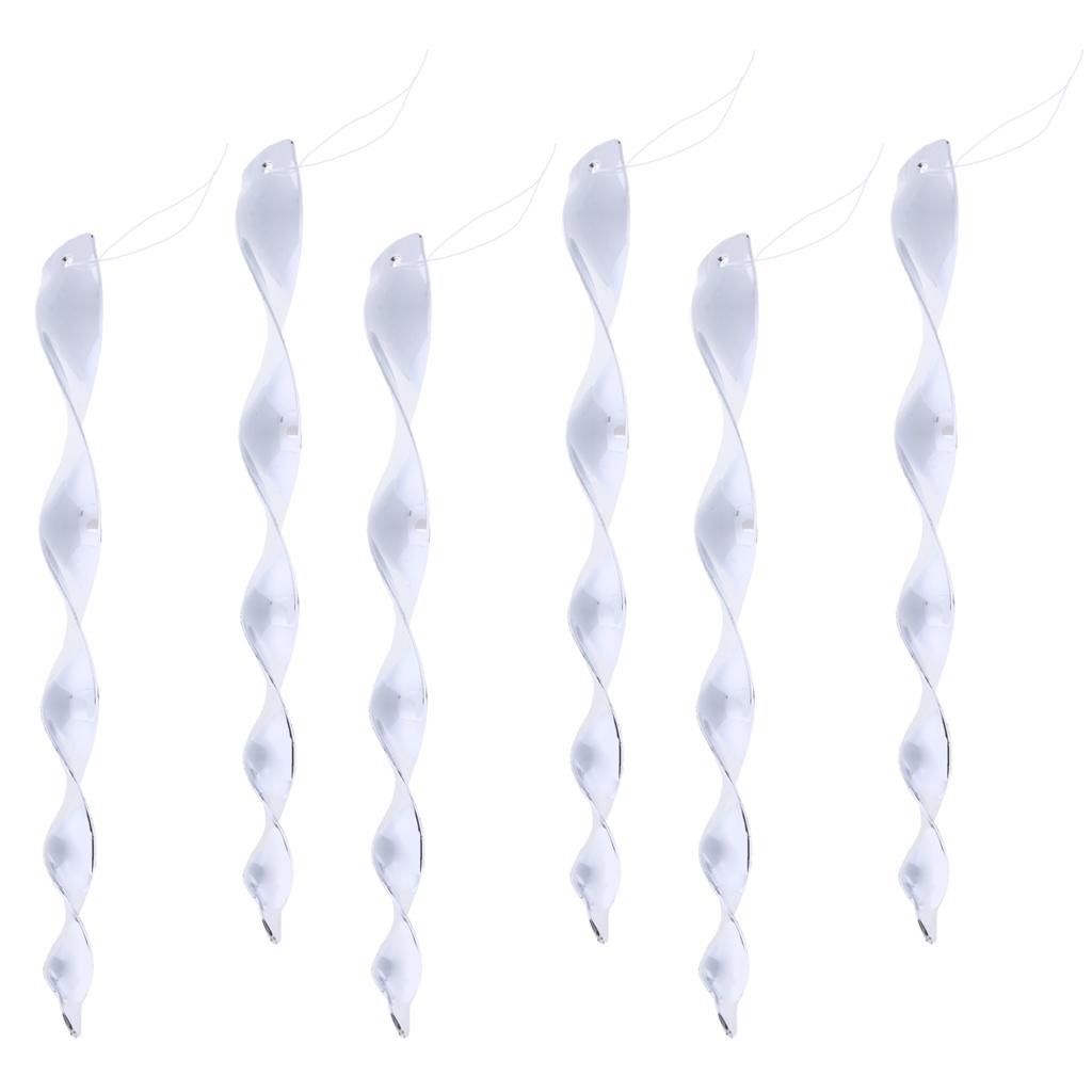 6Pcs Bird Repellent Wind Twisting Scare Rods Reflective Spiral Deterrent