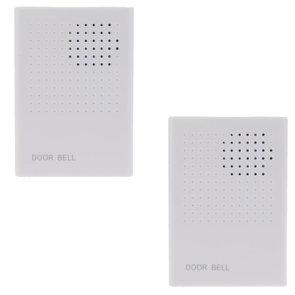 2Pieces Wired Alarm Doorbell Door Access Security Ding-Dong Home Apartment