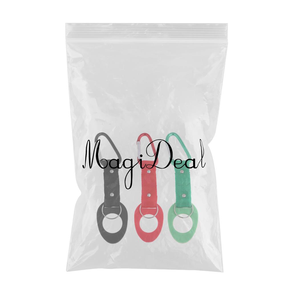 3 Pieces Water Bottle Holder Hooks Molle Hanging Strap Webbing Buckle Clips