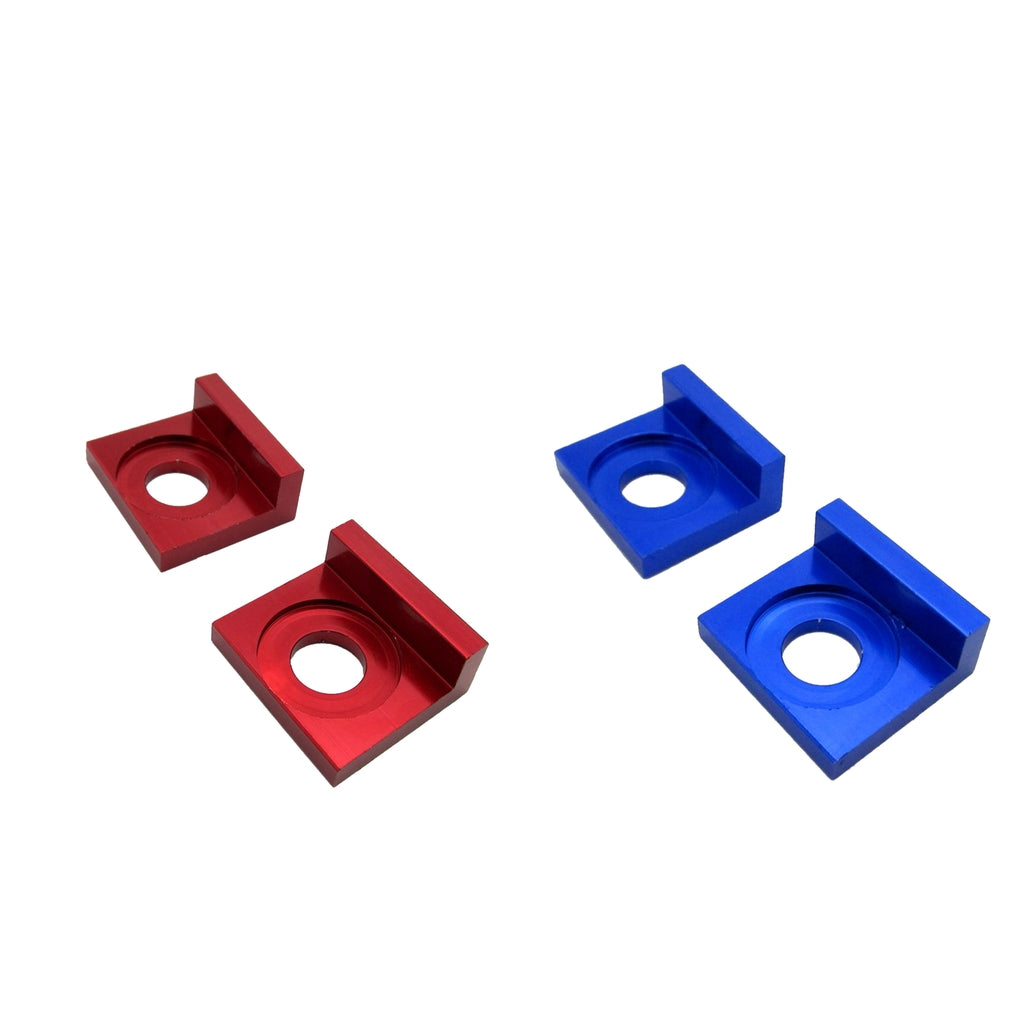 15mm Chain Adjuster Tensioner Block for Dirt Bike Motorcycle Blue & Red