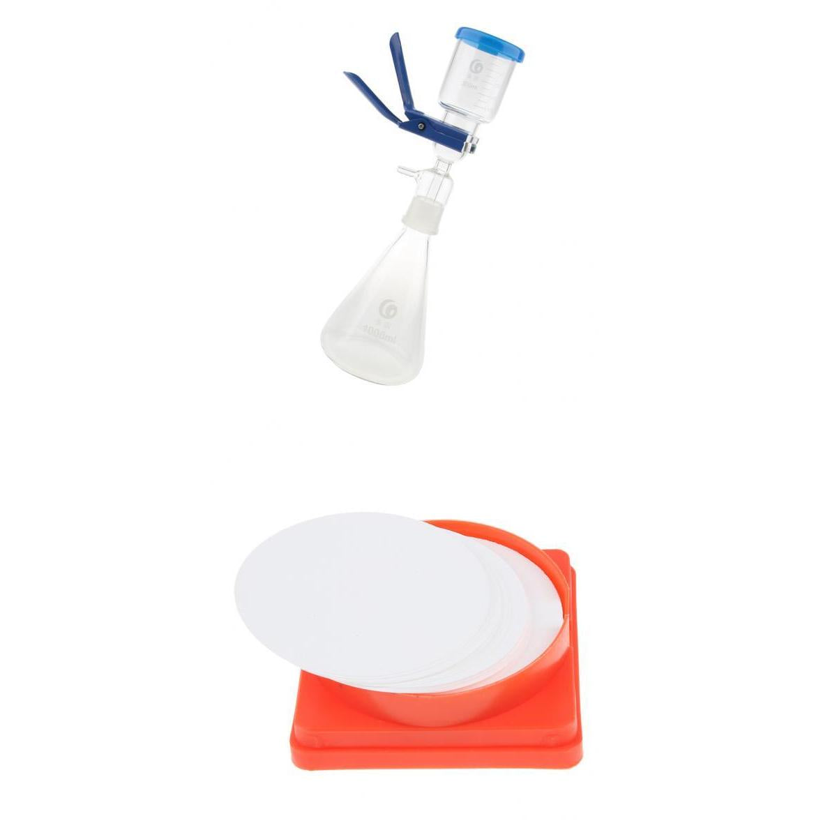 1000ml Filtration Apparatus Vacuum Unit + 50x Nylon Filter Membranes 0.45um