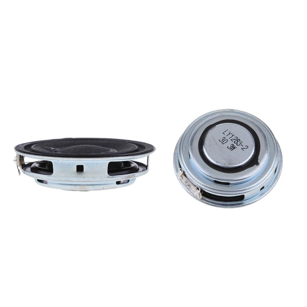 2x 43mm 3Ohm 3W Full Range Audio Speaker Round Ultrathin Loudspeaker 16 Coil