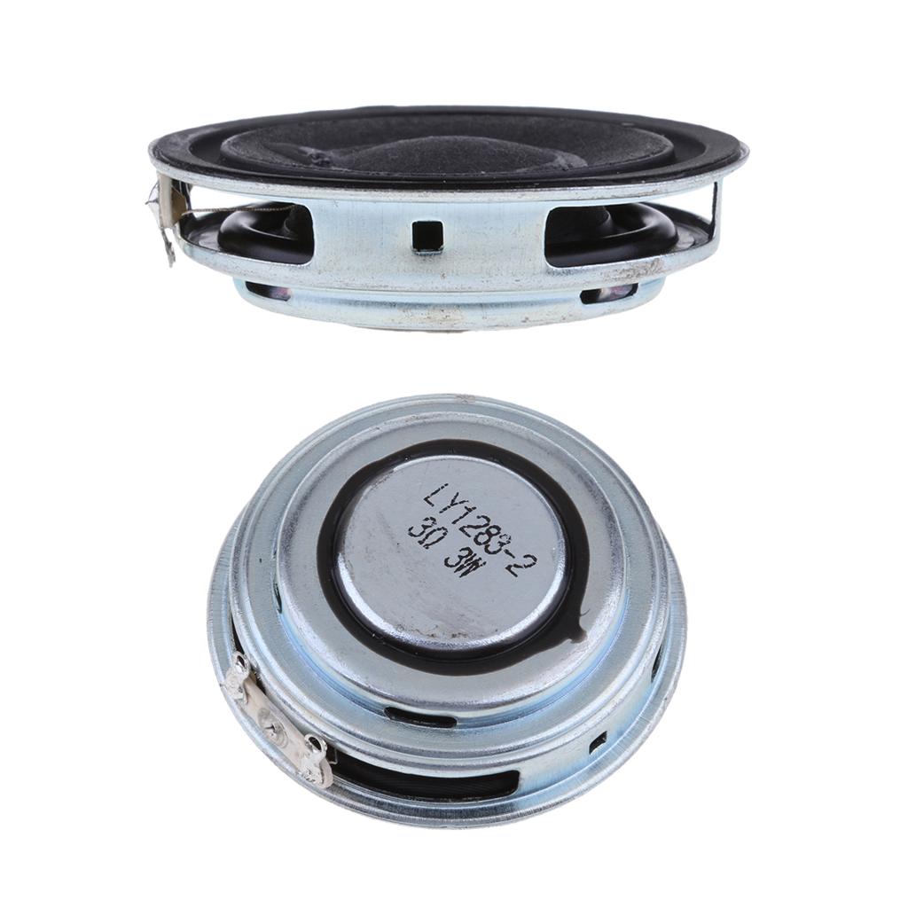 2x 43mm 3Ohm 3W Full Range Audio Speaker Round Ultrathin Loudspeaker 16 Coil
