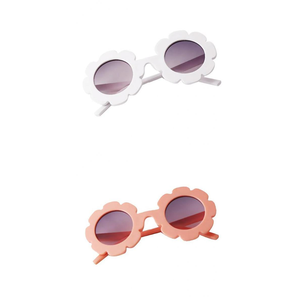 2Pcs Toddler Sun Flower Kids Baby Boy Girl Soft Plastic UV400 Sunglasses