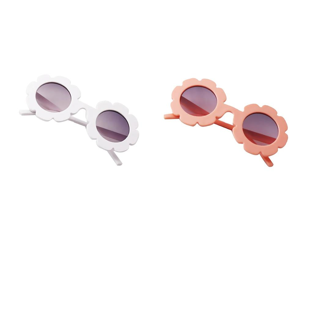 2Pcs Toddler Sun Flower Kids Baby Boy Girl Soft Plastic UV400 Sunglasses