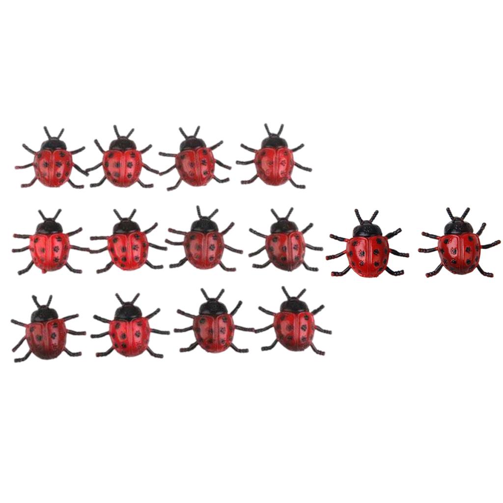 14pcs Plastic Artificial Beetle Insect Model Toy