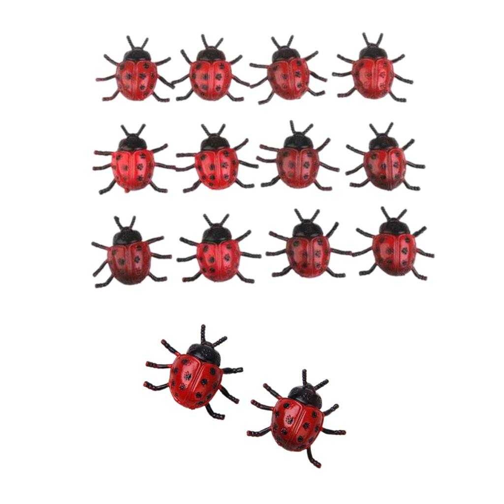 14pcs Plastic Artificial Beetle Insect Model Toy