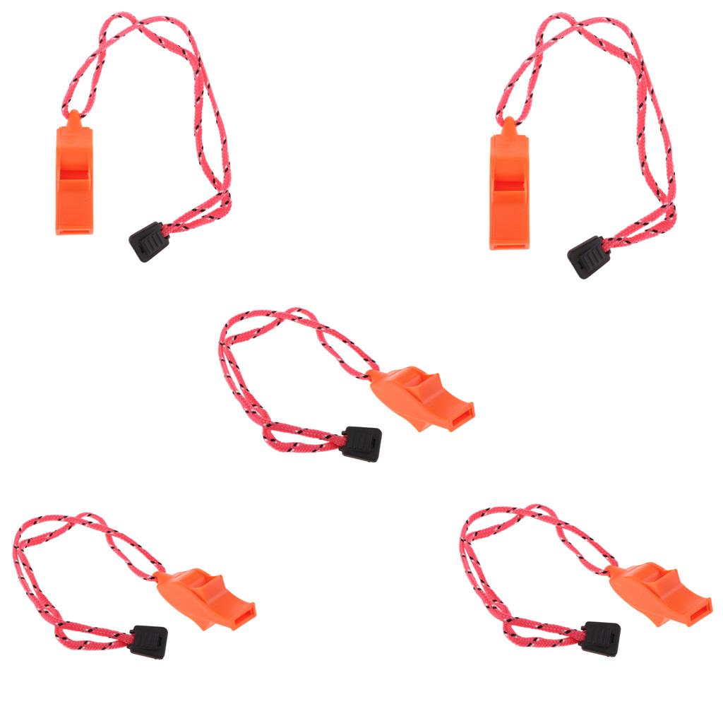 5 Pieces Emergency Survival Safety Whistles Scuba Diving Camping Hiking