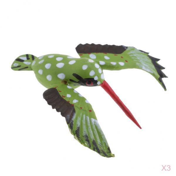 3x Realistic Insect Animal Pot Hanger Fridge Magnet Garden Decor Hummingbird