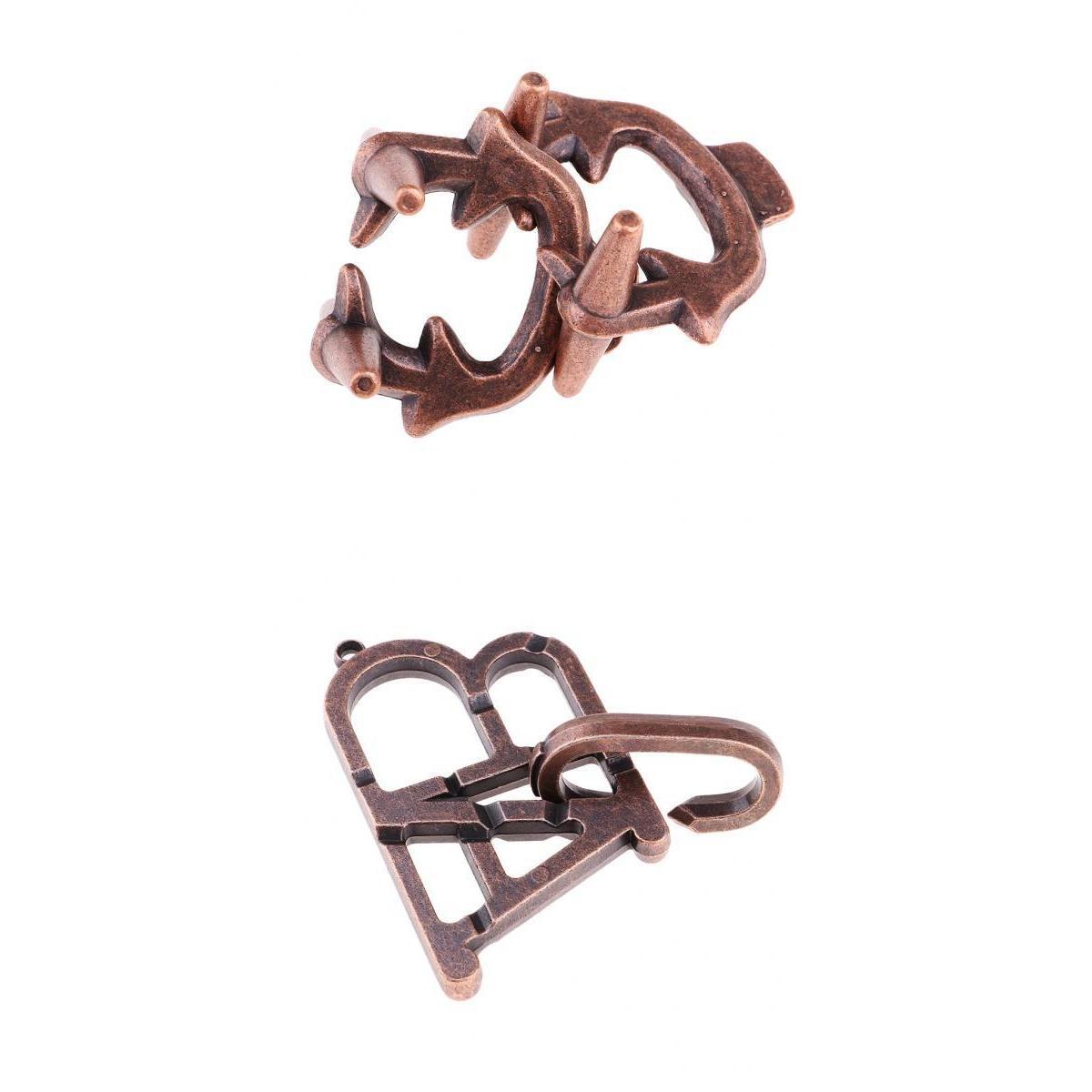 Classic Metal Unlock Ring Game Brain Teaser Puzzle for Adults Children Toy