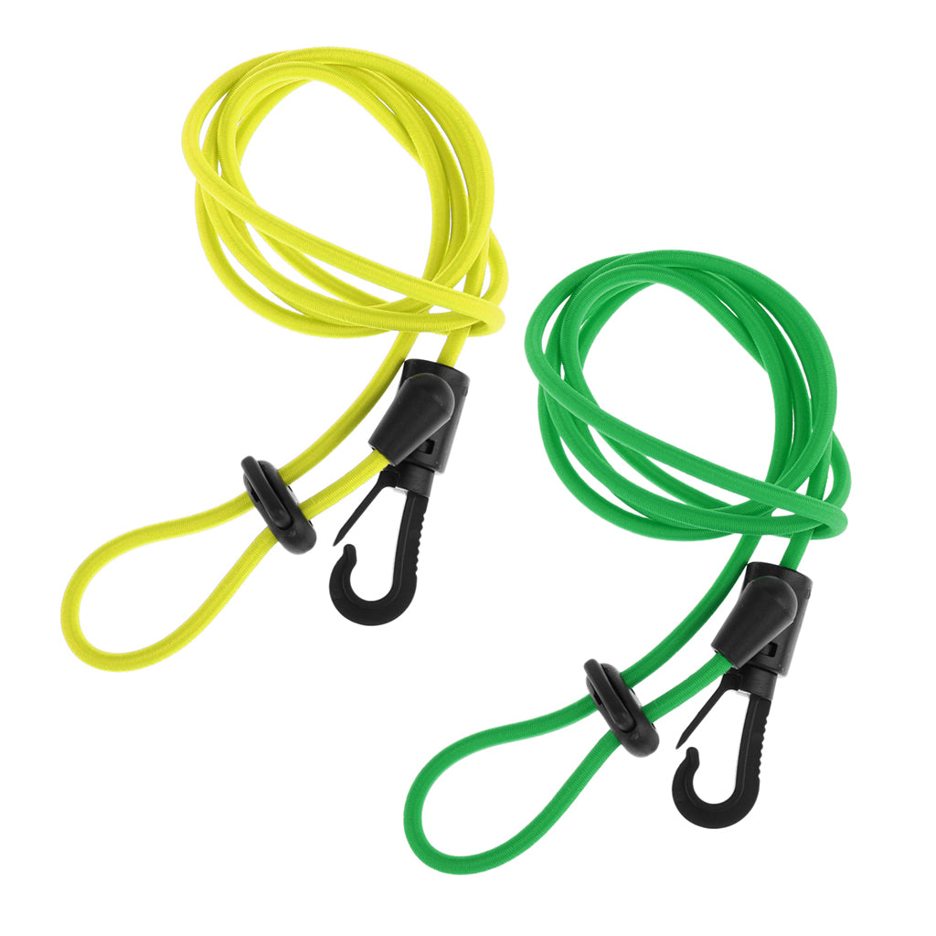 2 Pieces Elastic Safety Kayak Canoe Paddle Leash Fishing Rod Tie Rope Tether