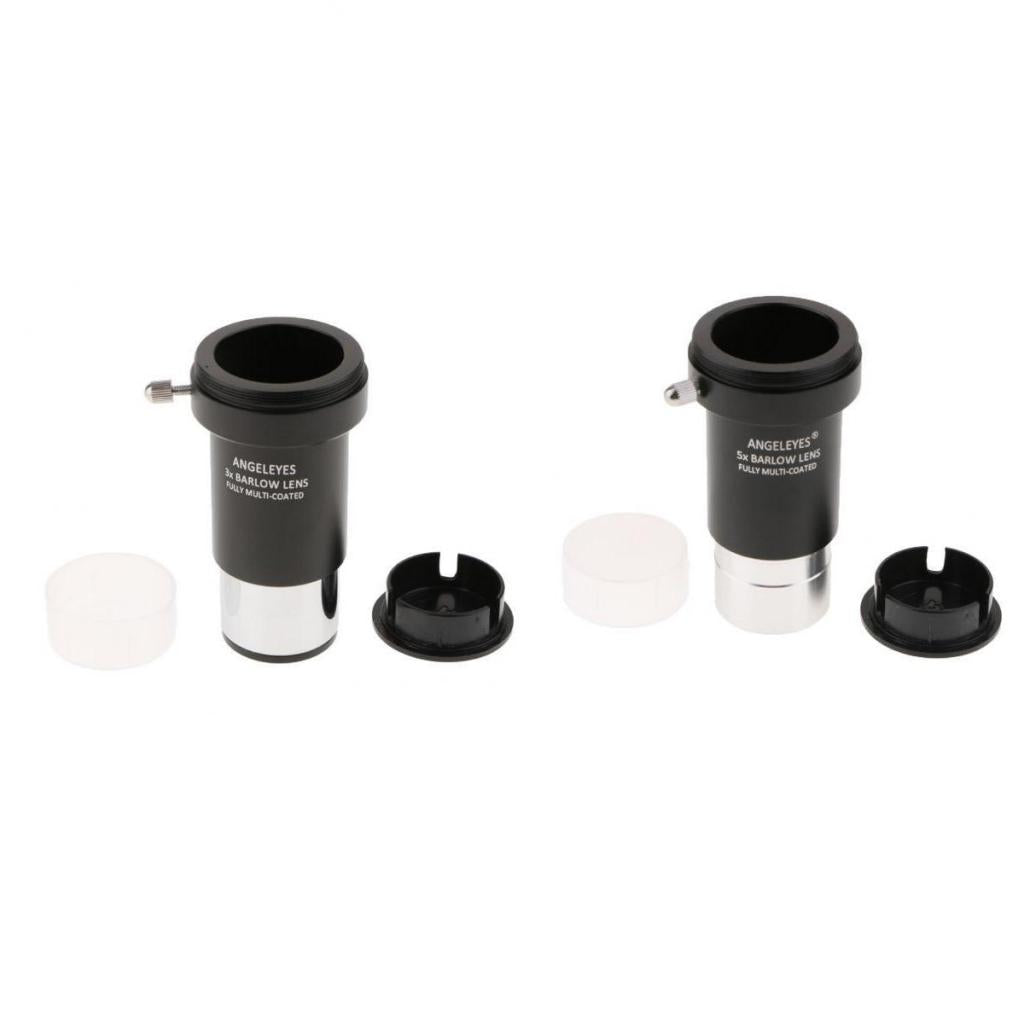 5X + 3X Barlow Lens Telescope Eyepiece Astronomy Photography for Celestron