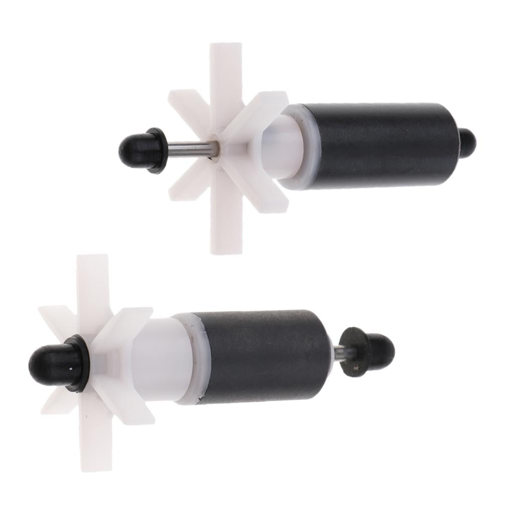 Ceramics Filter Replacement Impeller Spare Rotor Aquarium Parts 2 Pieces