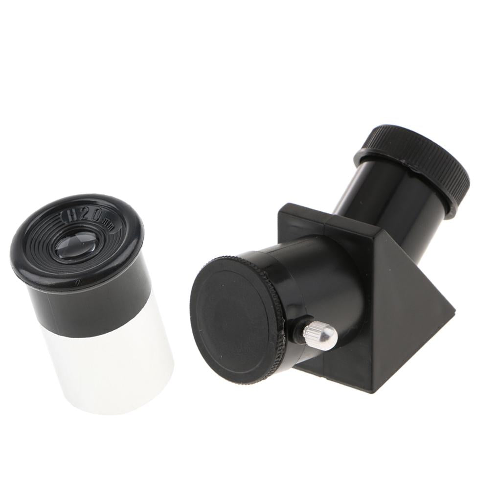 0.965 Telescope Erecting Prism Diagonal Adapter 45 Degree + H20mm Eyepiece"
