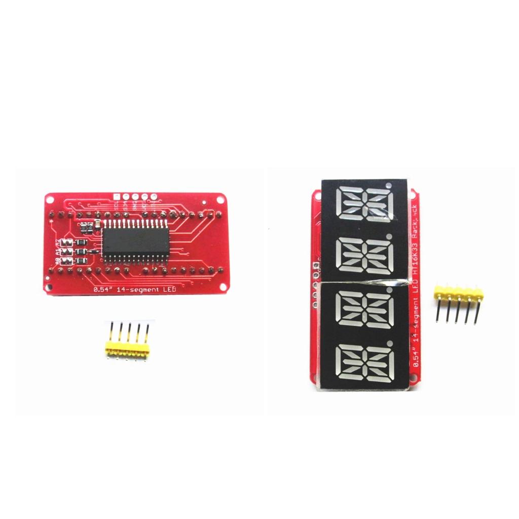 2 PCS 0.54inch Viridis 4Bits Digital Tube LED Display Module I2C For