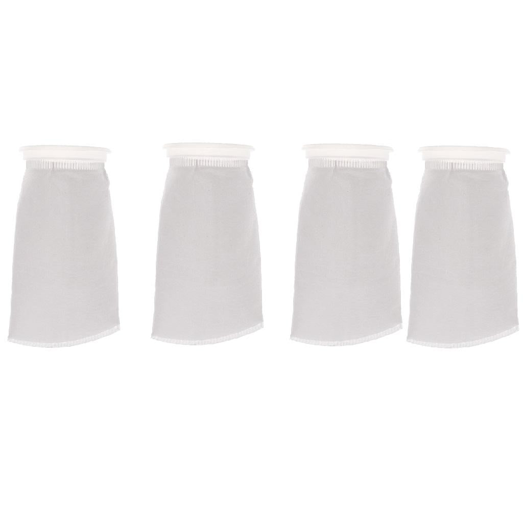 4 pcs Aquarium Tank Filter Bag 150um Aquarium Felt Filter Sock Bag
