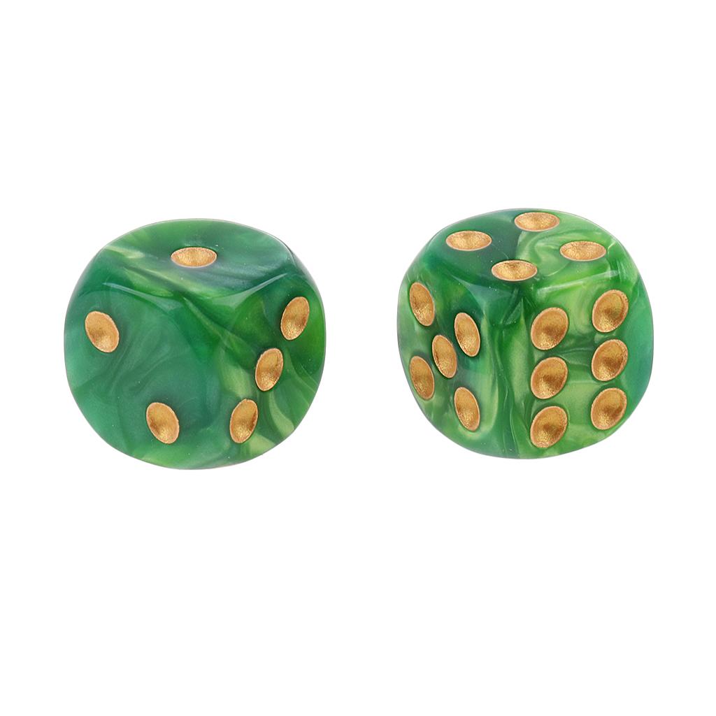 30x Six Sided D6 Dice Dotted 16mm Die Toy for Dungeons and Dragons Props