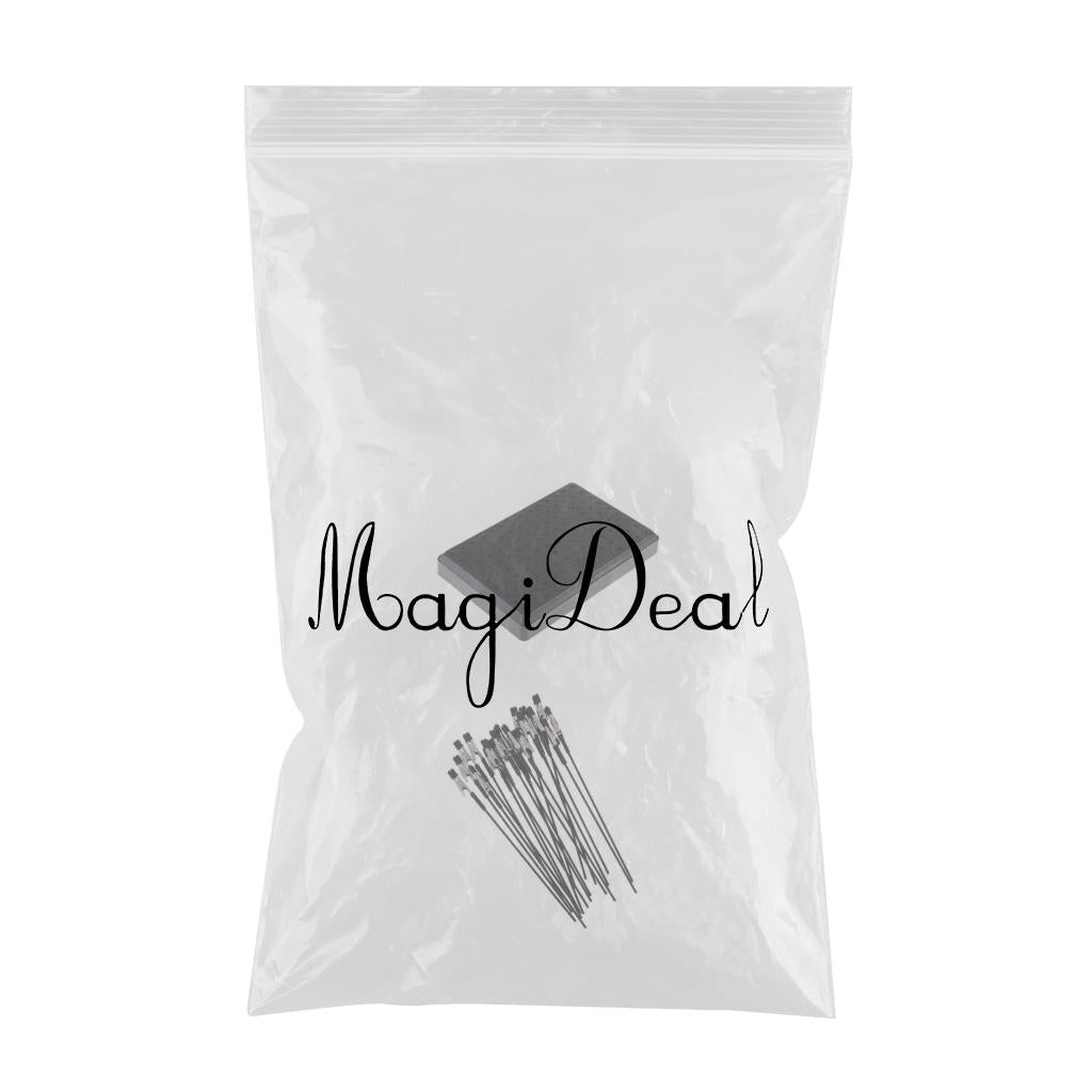 20Pcs Airbrush Alligator Clip Model Color Inkjet Painting Sticks with Holder
