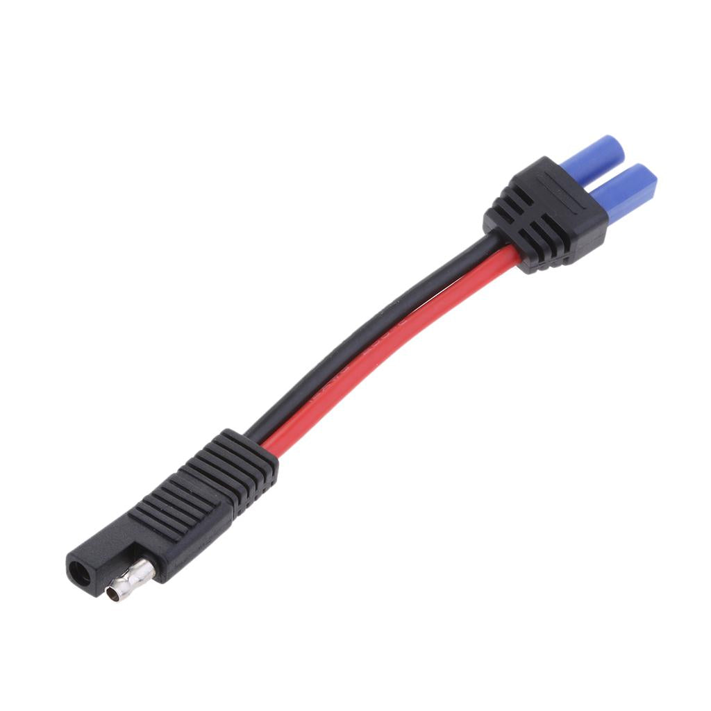 2Pieces 1-48V SAE to EC5 Female Power Adapter Cable for Car Solar Battery