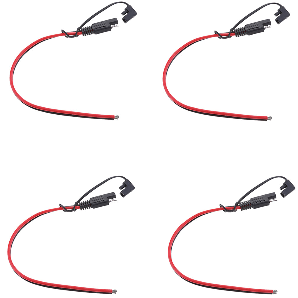 4Pieces 14AWG Solar Battery SAE Harness DIY Extension Line Connector Cable