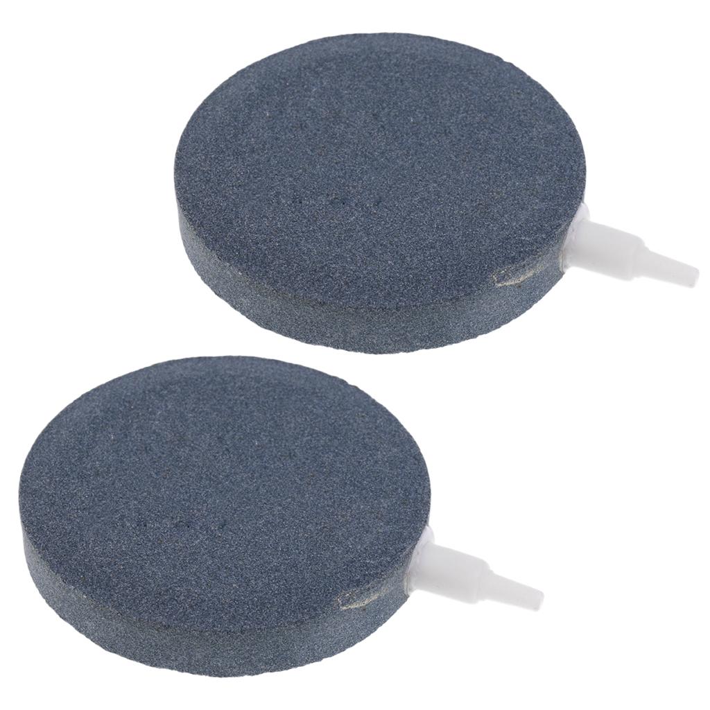 2x 10cm Aquarium Air Stones Fish Tank Pond Bubbler Pump Ceramic Aerator