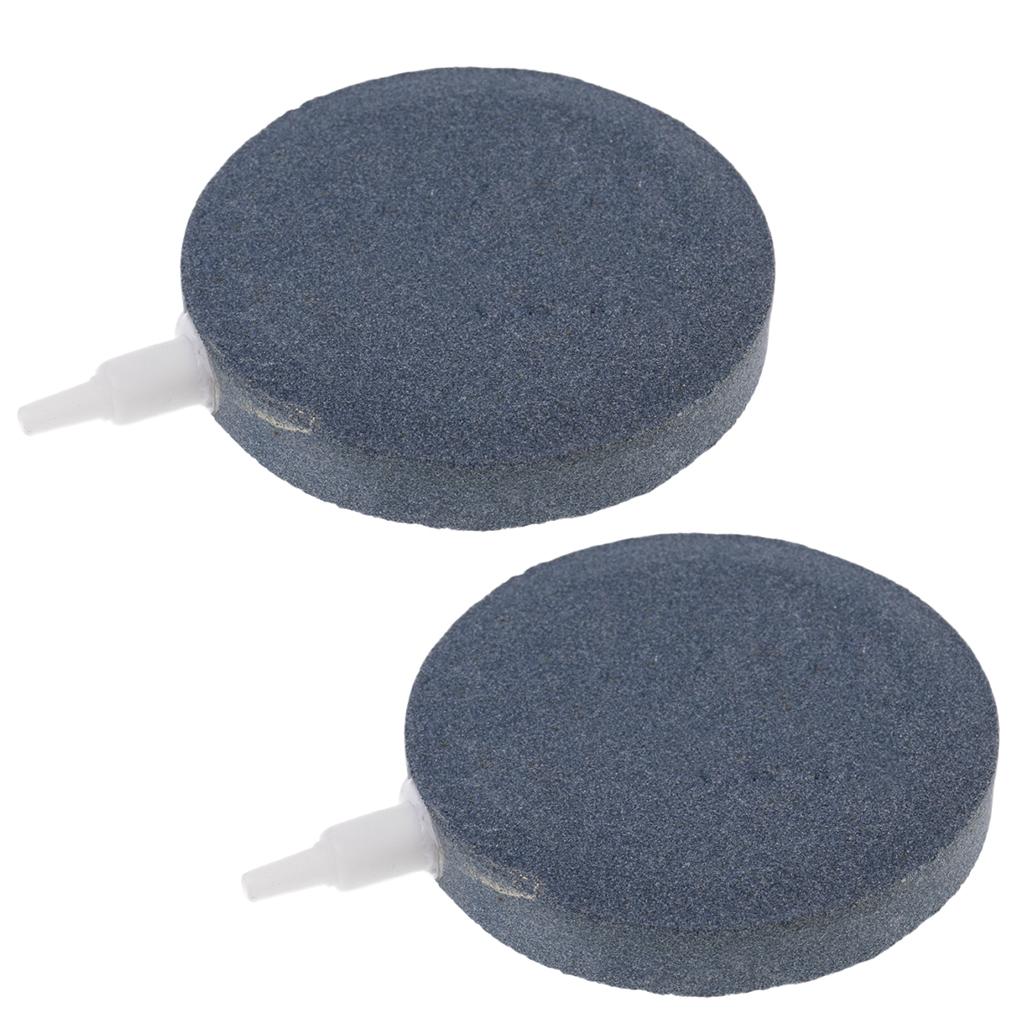2x 10cm Aquarium Air Stones Fish Tank Pond Bubbler Pump Ceramic Aerator