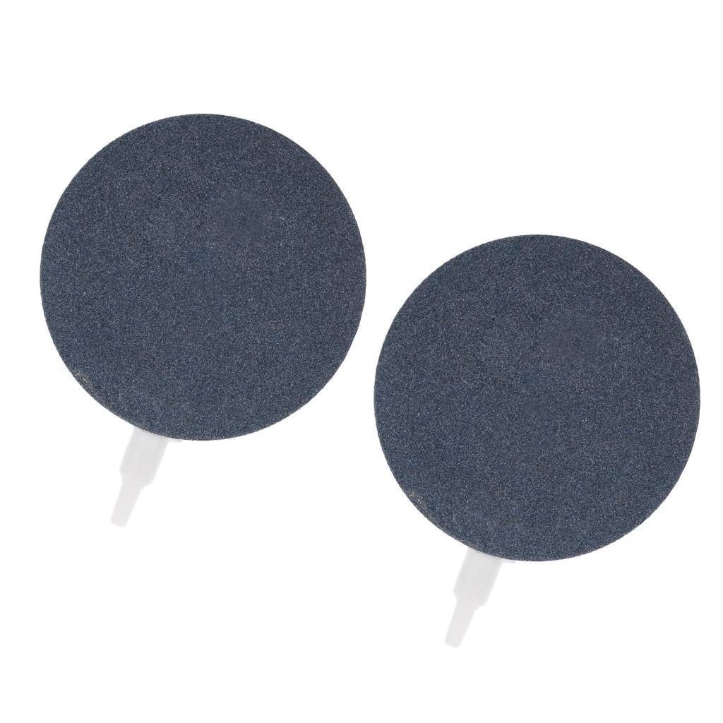 2x 10cm Aquarium Air Stones Fish Tank Pond Bubbler Pump Ceramic Aerator