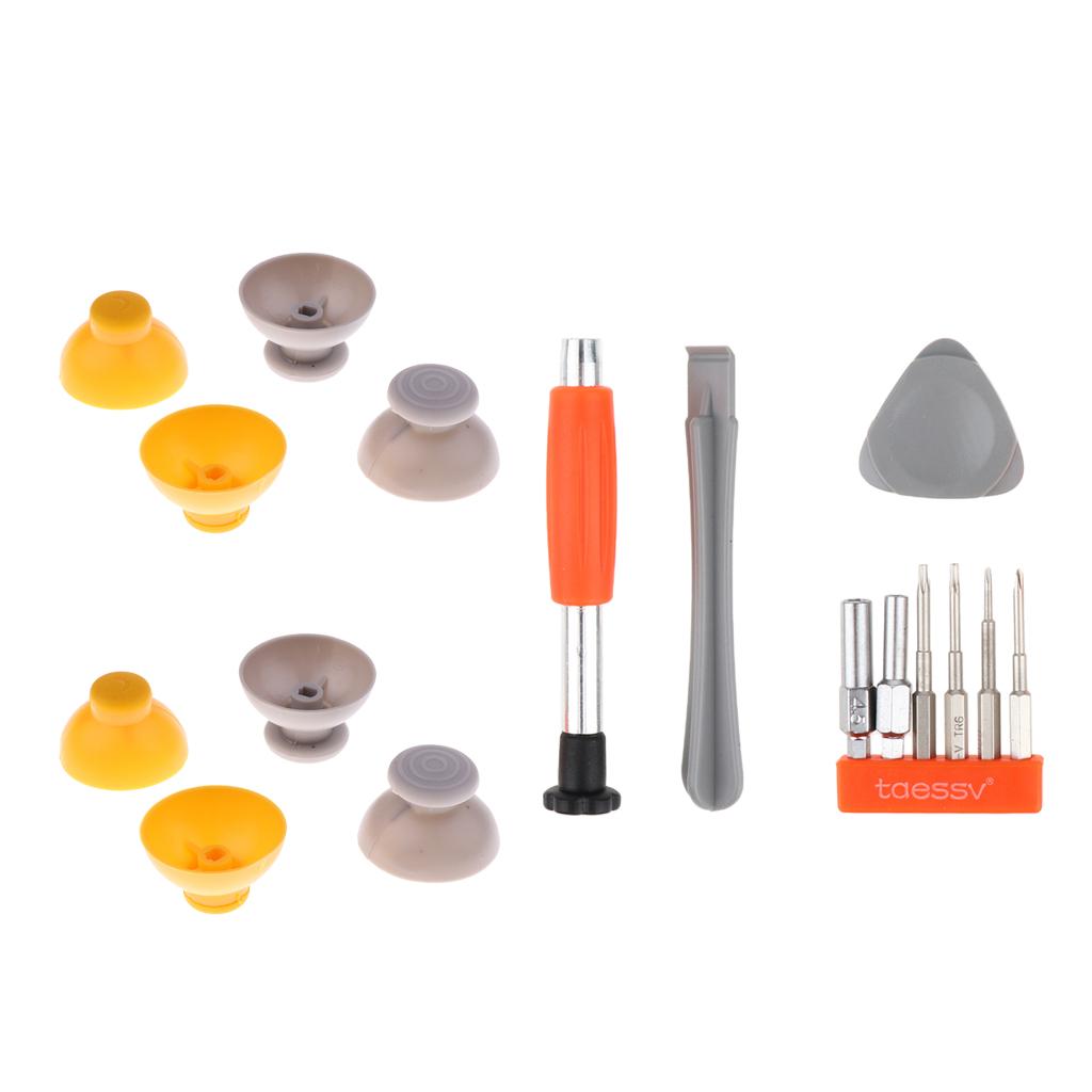 4Pairs Analog Joystick Caps + Screwdriver for Nintendo GameCube Controllers