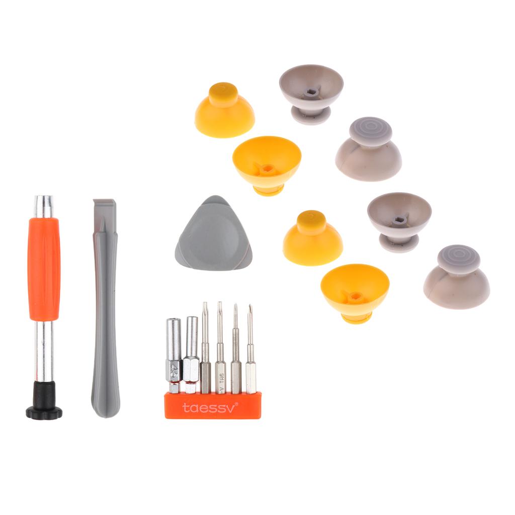 4Pairs Analog Joystick Caps + Screwdriver for Nintendo GameCube Controllers
