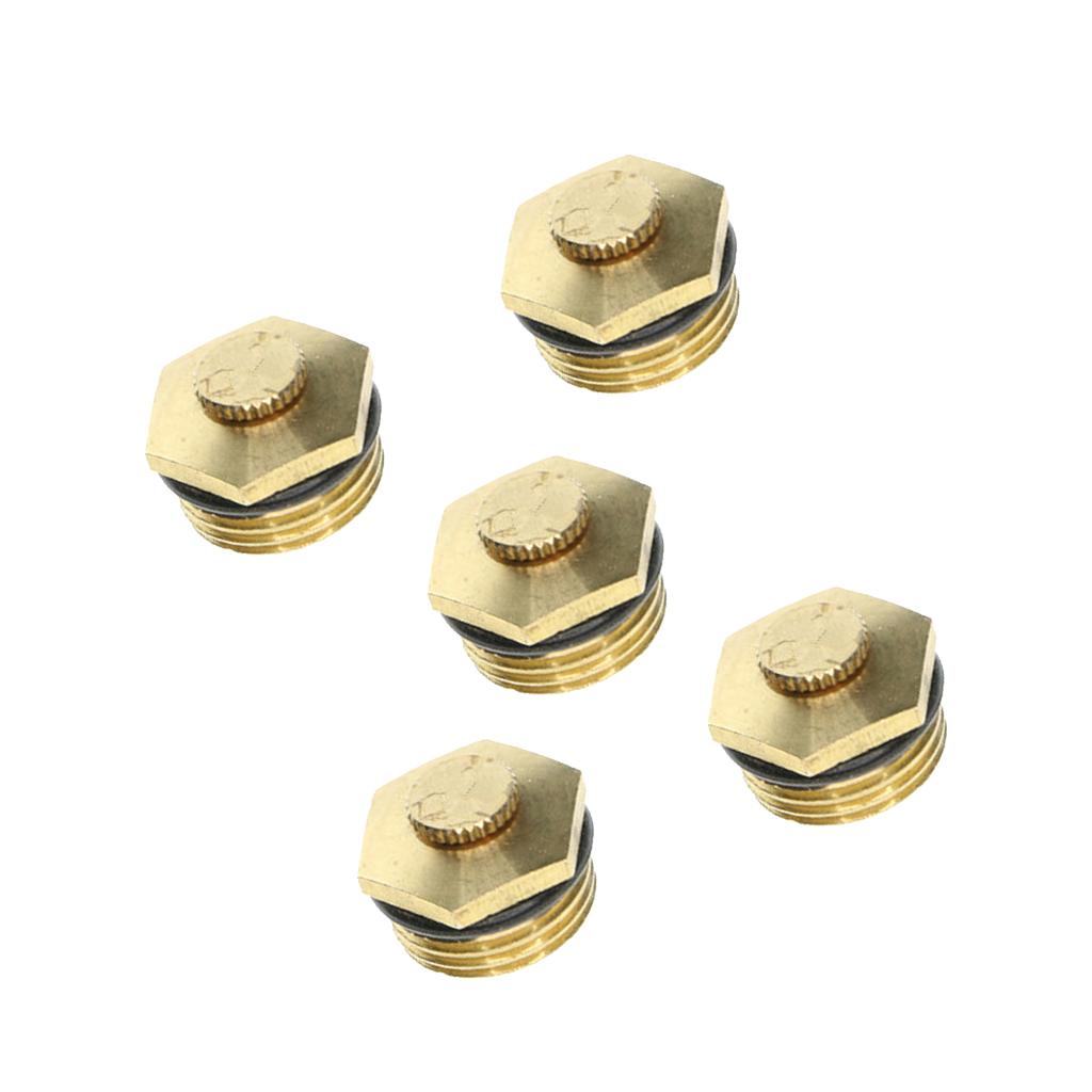 5x Centrifugal Adjustable Water Atomizing Spray Nozzle Irrigation 1/2 Brass"