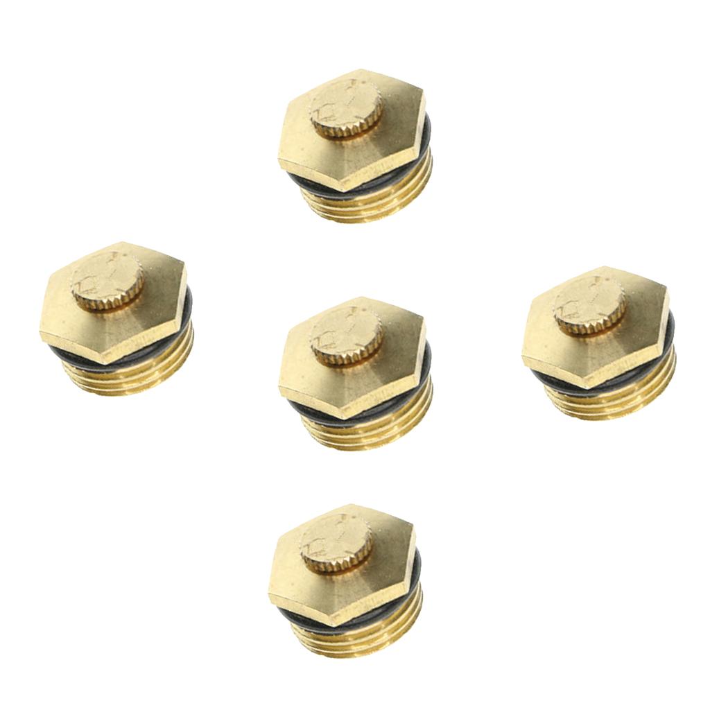 5x Centrifugal Adjustable Water Atomizing Spray Nozzle Irrigation 1/2 Brass"