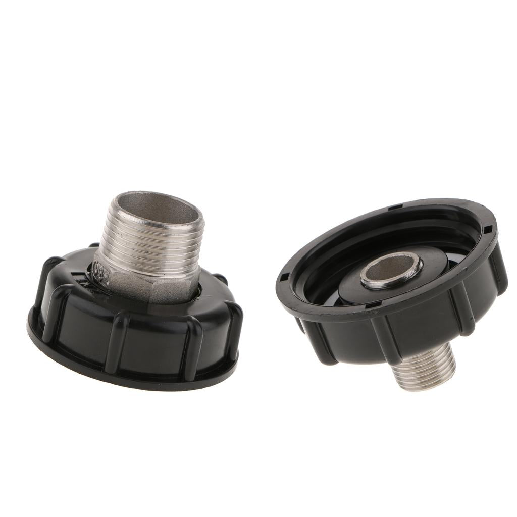 1000L IBC Water Tote Tank Adapter Hose Cap 60mm 1Inch Outside/4 Extra Thread