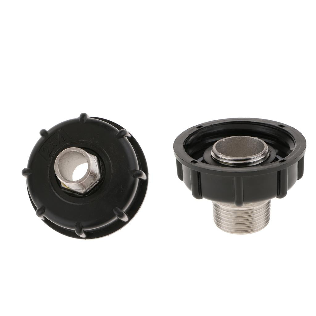 1000L IBC Water Tote Tank Adapter Hose Cap 60mm 1Inch Outside/4 Extra Thread