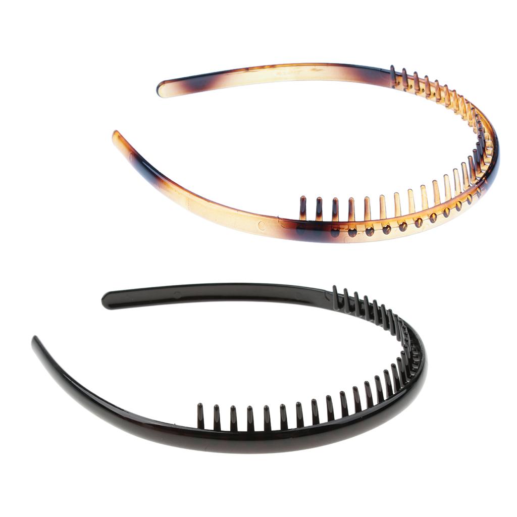 2/set Resin Zigzag Hair Band Toothed Headband Hoop Band Hair Accessories