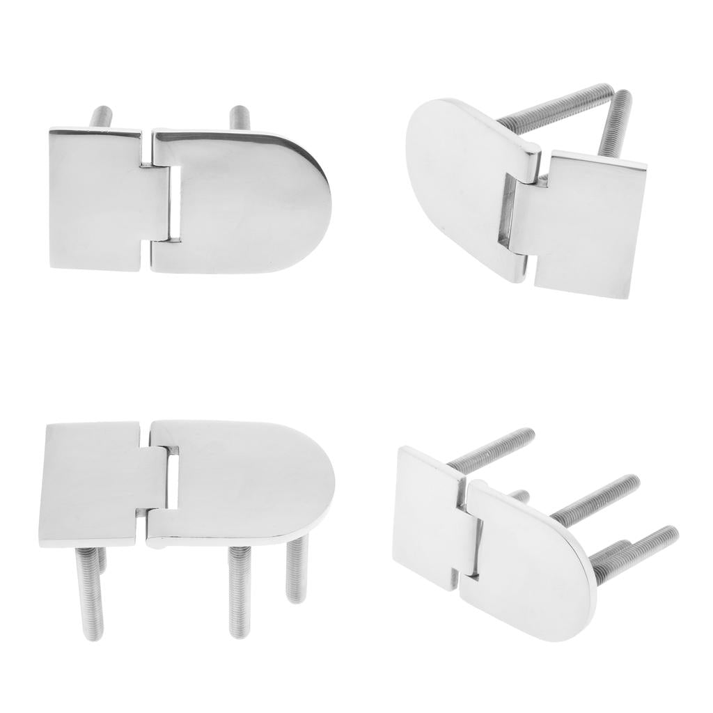 4 x Boat Marine Grade Stainless Steel Flush Door Concealed Hinge 76x40x4mm