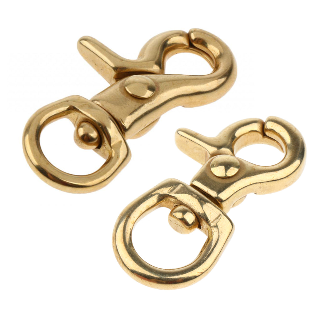 2 Piece Lobster Clasp Hook Keychain Swivel Trigger Snap Hook Buckle Findings