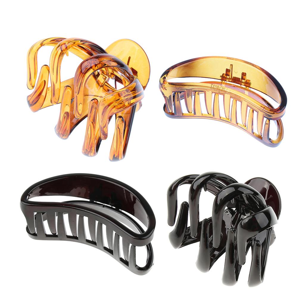 4/pack Hair Claw Clamps Clips Grips Ponytail Holder Hair Accessories