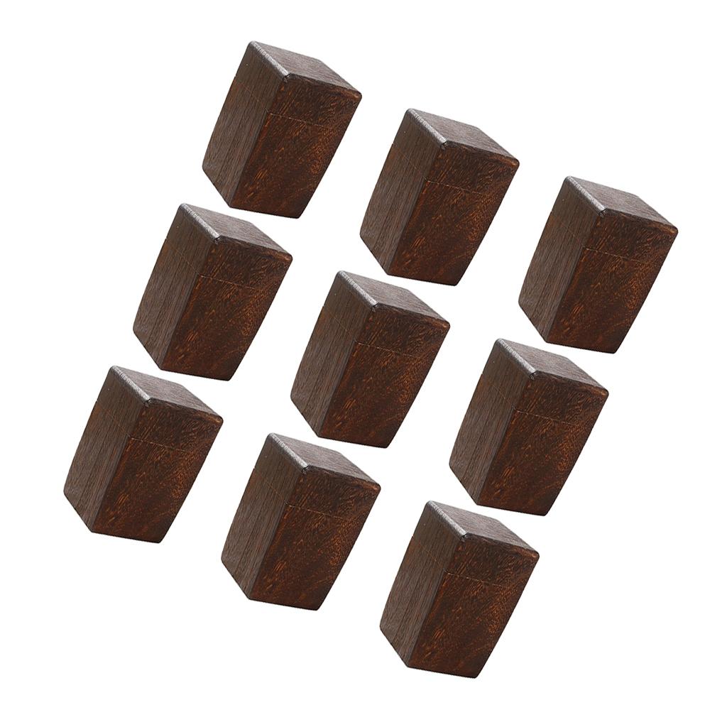 9x Wooden Tea Storage Box Organizer Container Wood Tea Caddy Container Box