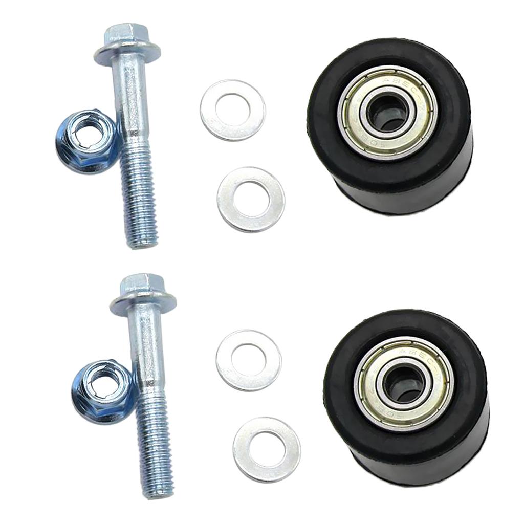 2Pcs 8mm Chain Roller Tensioner Pulley Wheel Guide for Yamaha YFZ350 Banshee