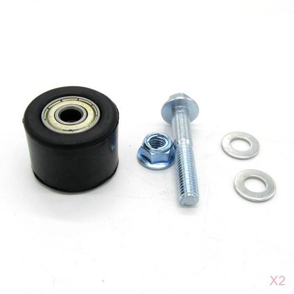 2Pcs 8mm Chain Roller Tensioner Pulley Wheel Guide for Yamaha YFZ350 Banshee