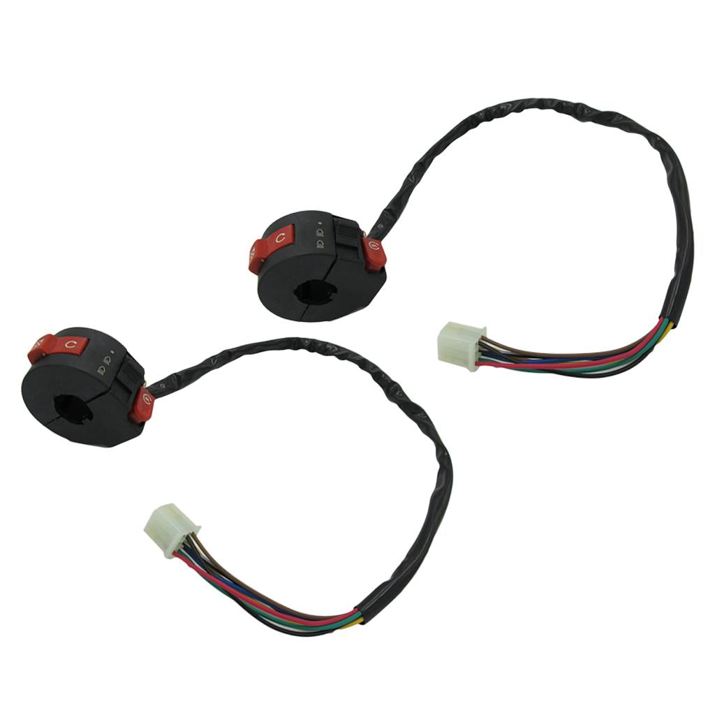 2x 3-Function Left Handlebar Switch 50 70 90 110 125cc ATV Quad 4 Wheeler