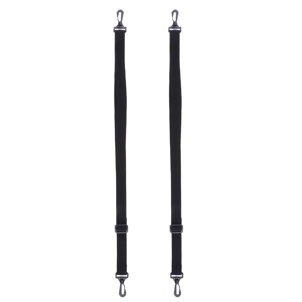 2x Adjustable Shoulder Strap Replacement Detachable Bag Belt w/ Swivel Clips