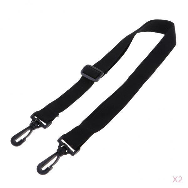 2x Adjustable Shoulder Strap Replacement Detachable Bag Belt w/ Swivel Clips