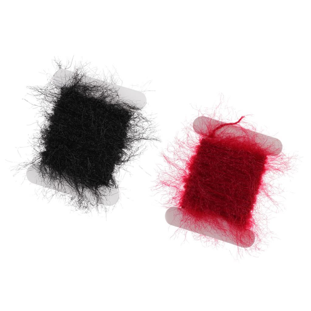 2pcs Fly Fishing Tinsel Chenille Crystal Flash Line Fly Tying Materials