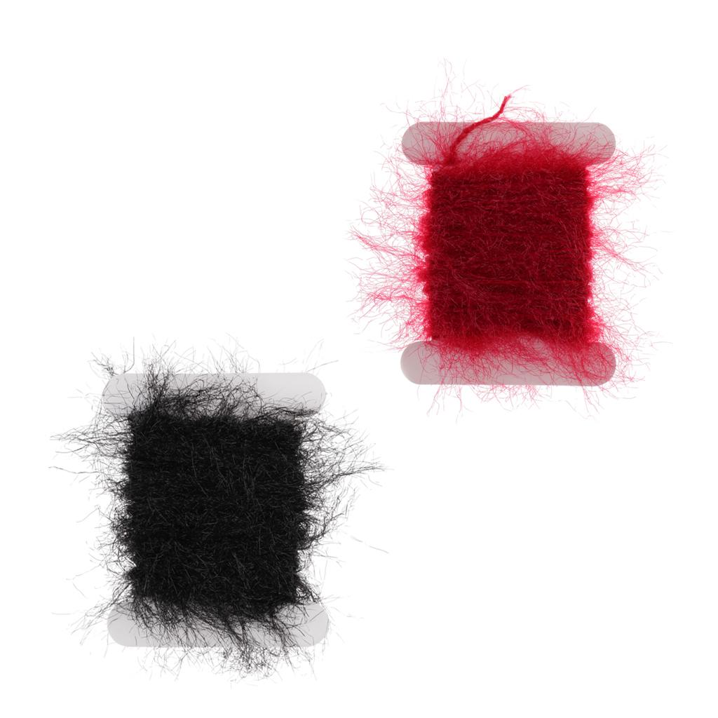 2pcs Fly Fishing Tinsel Chenille Crystal Flash Line Fly Tying Materials