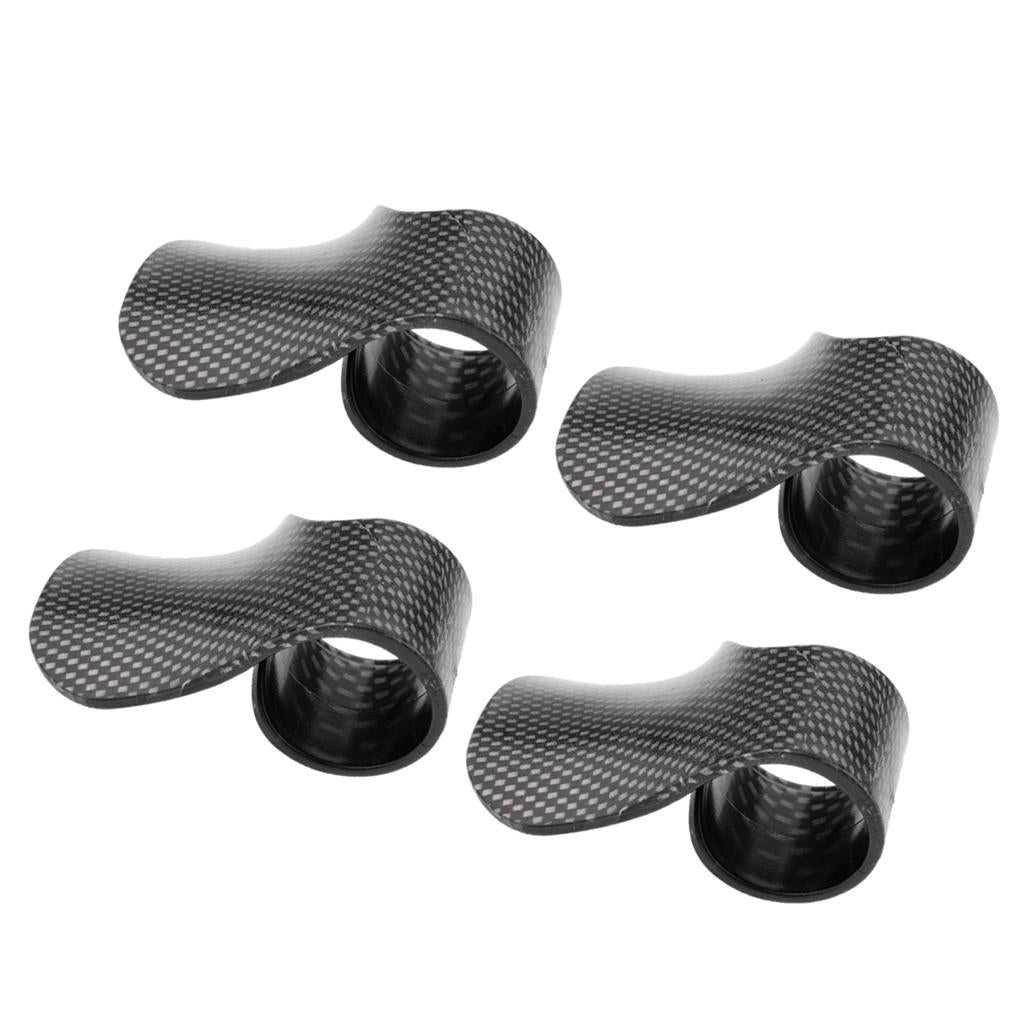 4Pcs Carbon Throttle Assist Clip Clamp Wrist Rest Cruise Control Grips Black