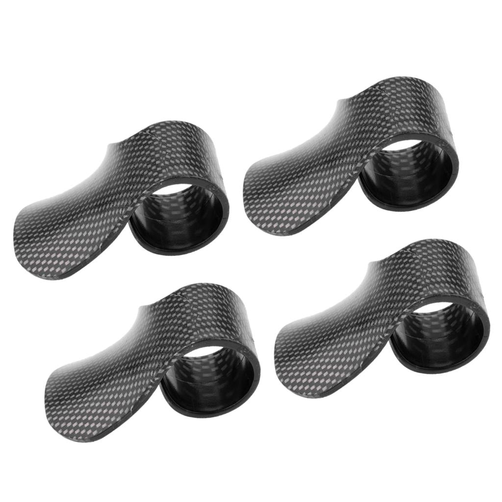 4Pcs Carbon Throttle Assist Clip Clamp Wrist Rest Cruise Control Grips Black