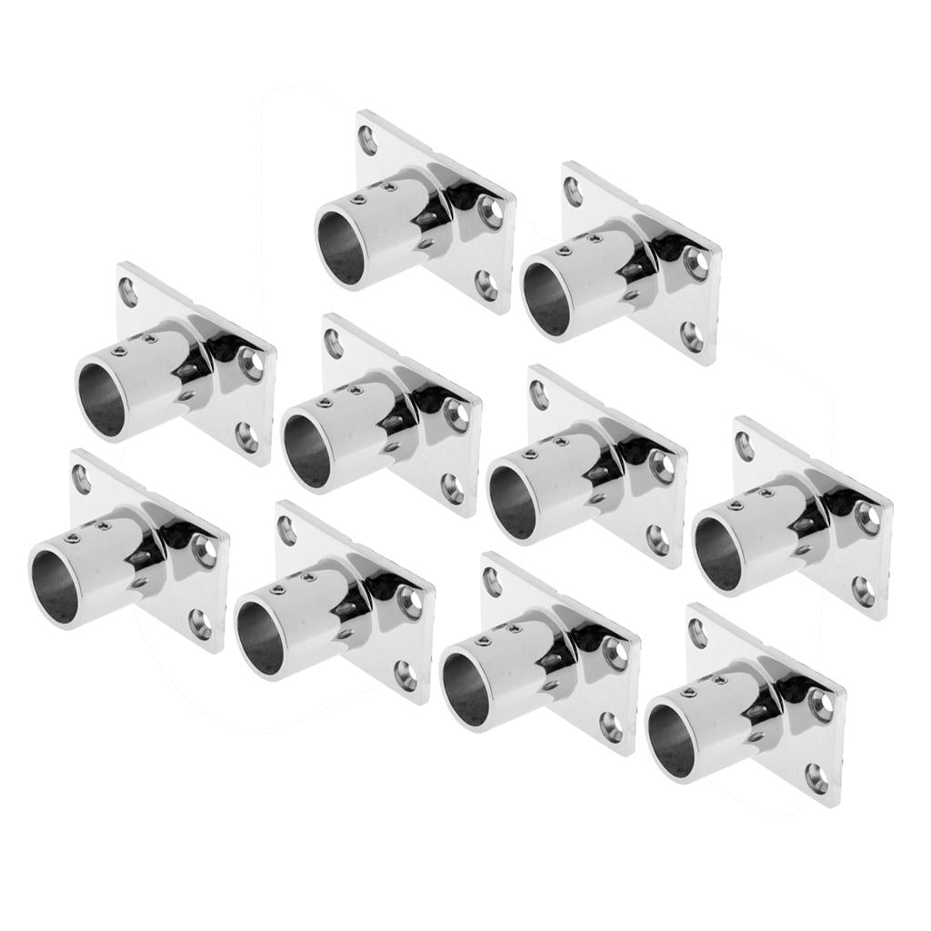 10Pieces Stainless Steel Boat Deck Hand Rail Fitting 90 Degree for 25mm Tube