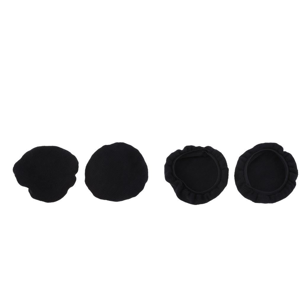 2Pairs Stretchable Headphone Covers Earcup Earpad Fit 6-8.5cm Headphones