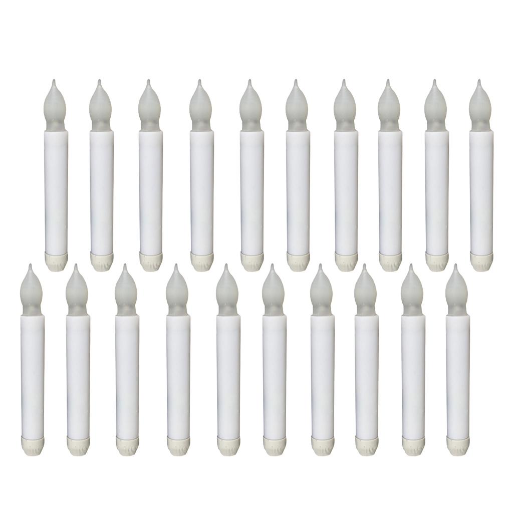 20 Pieces 165mm Tall Electric LED Candle Flameless Candle for Party Decor